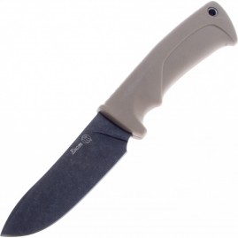 Нож КИЗЛЯР ЕНОТ черный, рукоять эластрон песчаный Нож КИЗЛЯР ЕНОТ черный, рукоять эластрон песчаный