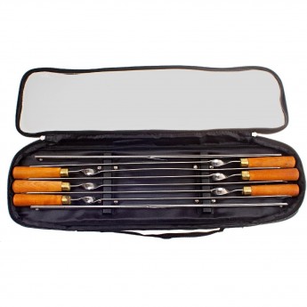 Шампурный набор КИЗЛЯР 2 (прозрачный чехол) Шампурный набор КИЗЛЯР 2 (прозрачный чехол)